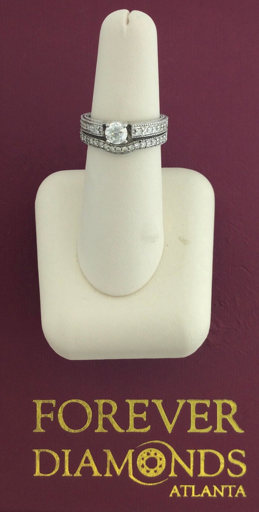 14K White Gold 0.51 Carat Center Stone 1.91CTW Diamond Ring