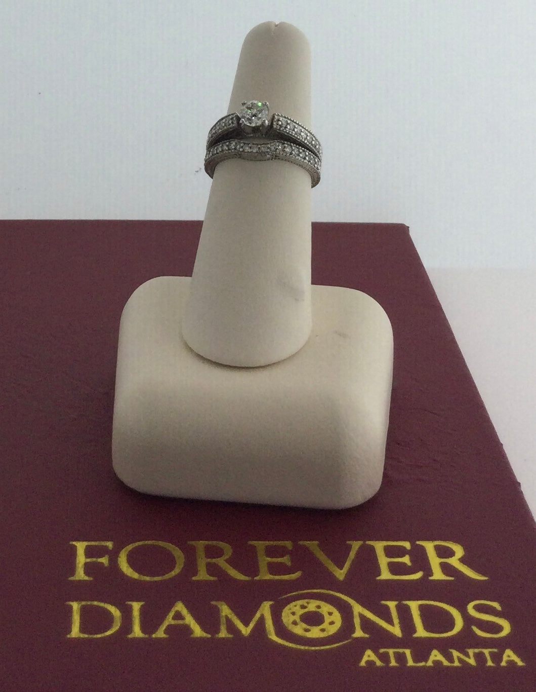 14K White Gold 0.51 Carat Center Stone 1.91CTW Diamond Ring