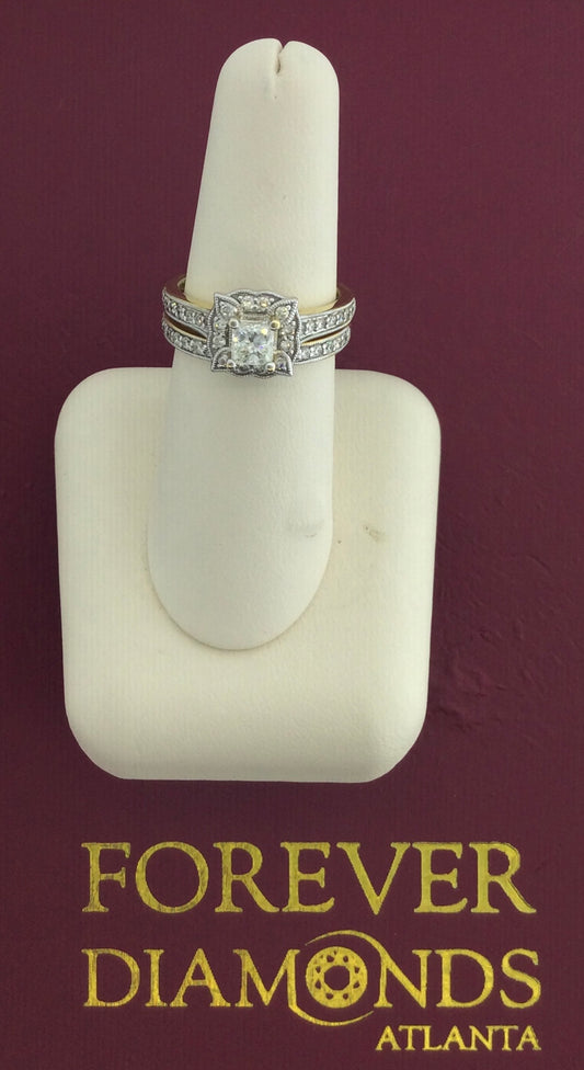 14K Yellow Gold 0.50 Carat Center Stone 1.40CTW Diamond Ring