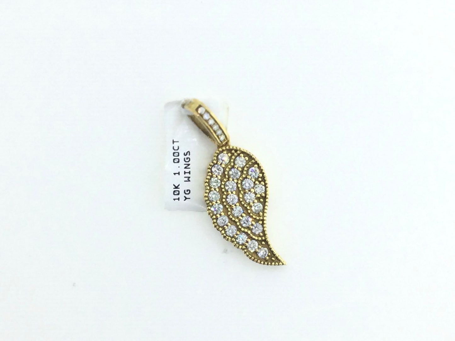 10K Yellow Gold 1.00CT Wings Charm