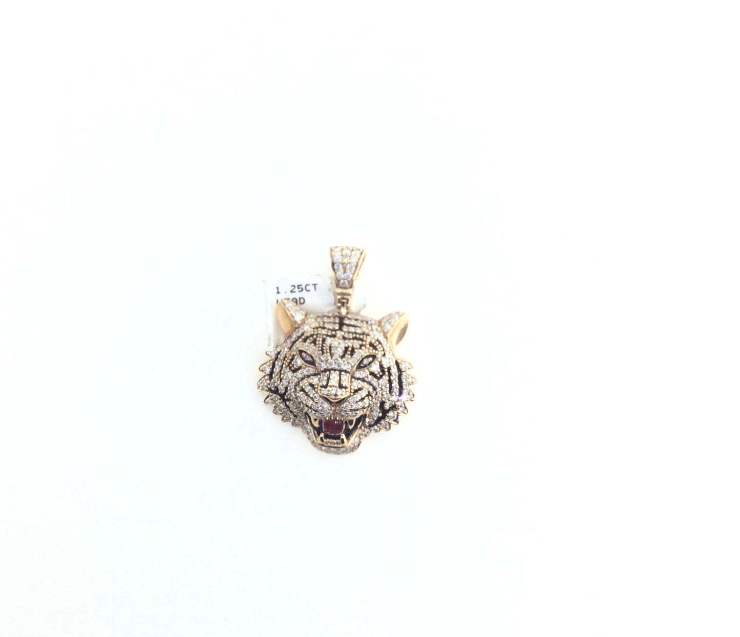 10K 1.25CT Lion Head Charm