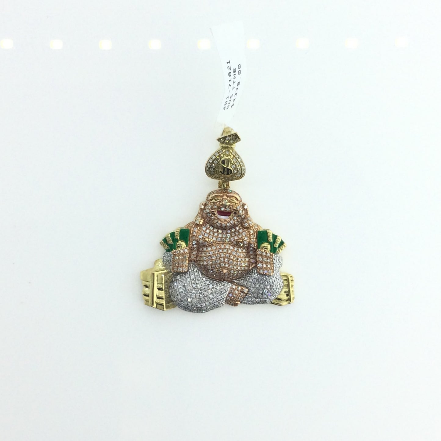 10K Yellow Gold 1.80CT Pic Frame Charm