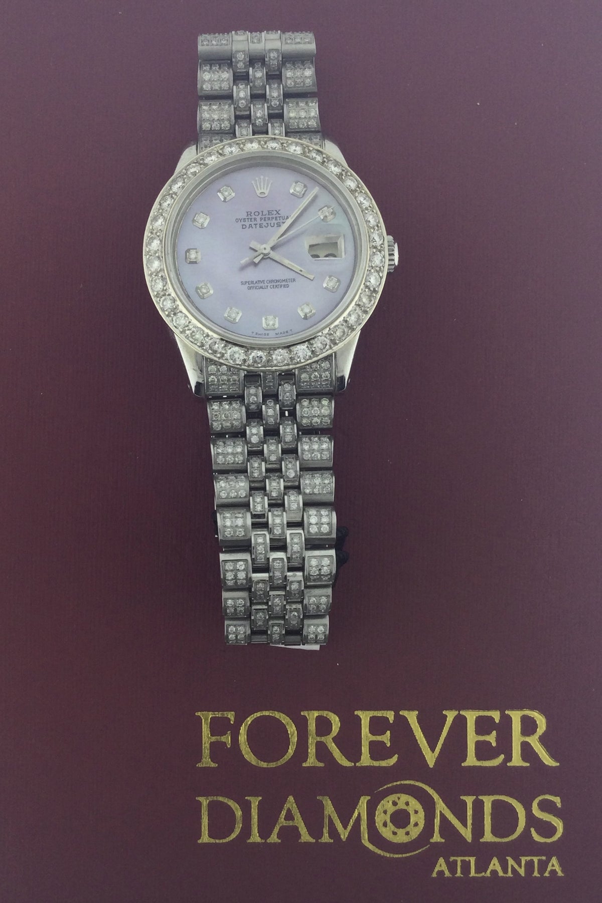 **Rolex Datejust 36mm 1603 Pink Mother of Pearl Diamond Jubilee**