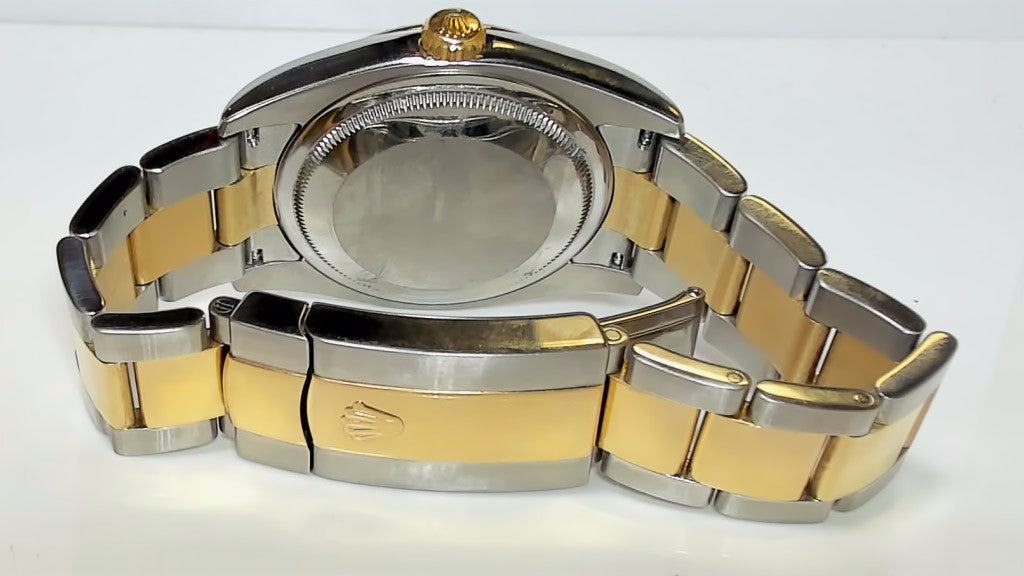 **Rolex Datejust 36mm Two-Tone Champagne Diamond Dial 116233**
