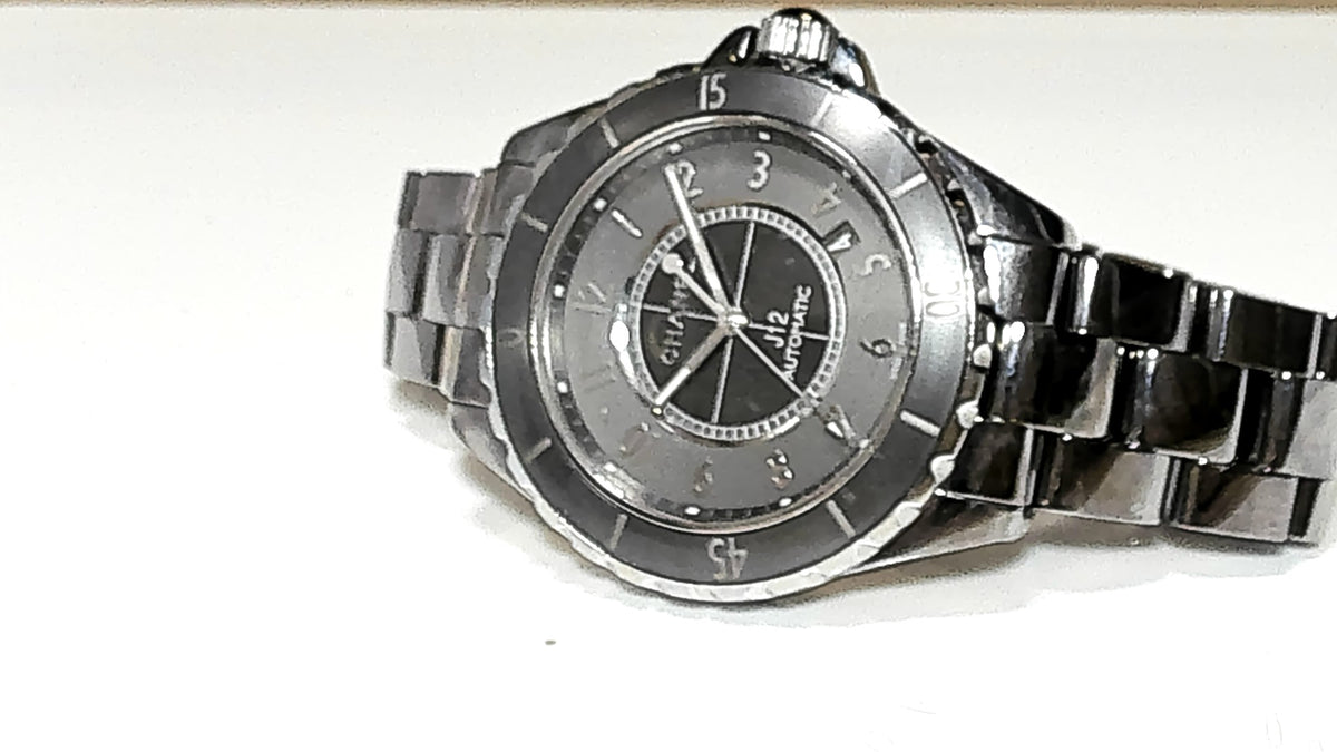 **Chanel J12 Black Stainless Steel Automatic Luxury Timepiece**
