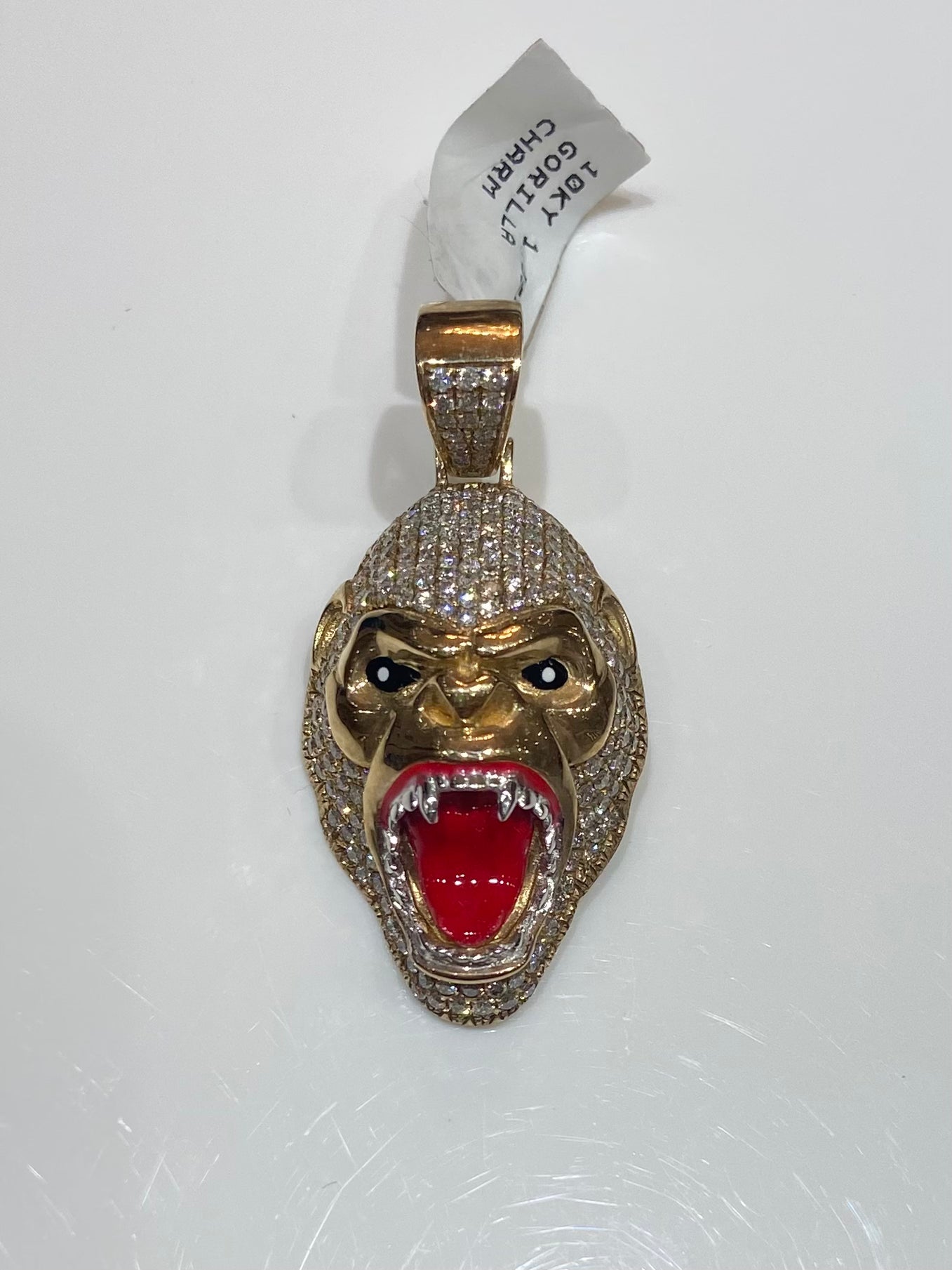 10K Yellow Gold 1.65CT Gorilla Charm
