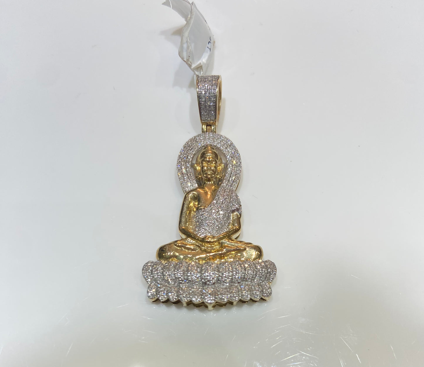 10K Yellow Gold 0.75CT Buddha Charm