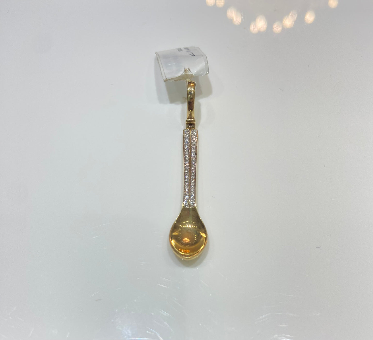 14K Yellow Gold 0.17CT Spoom Charm