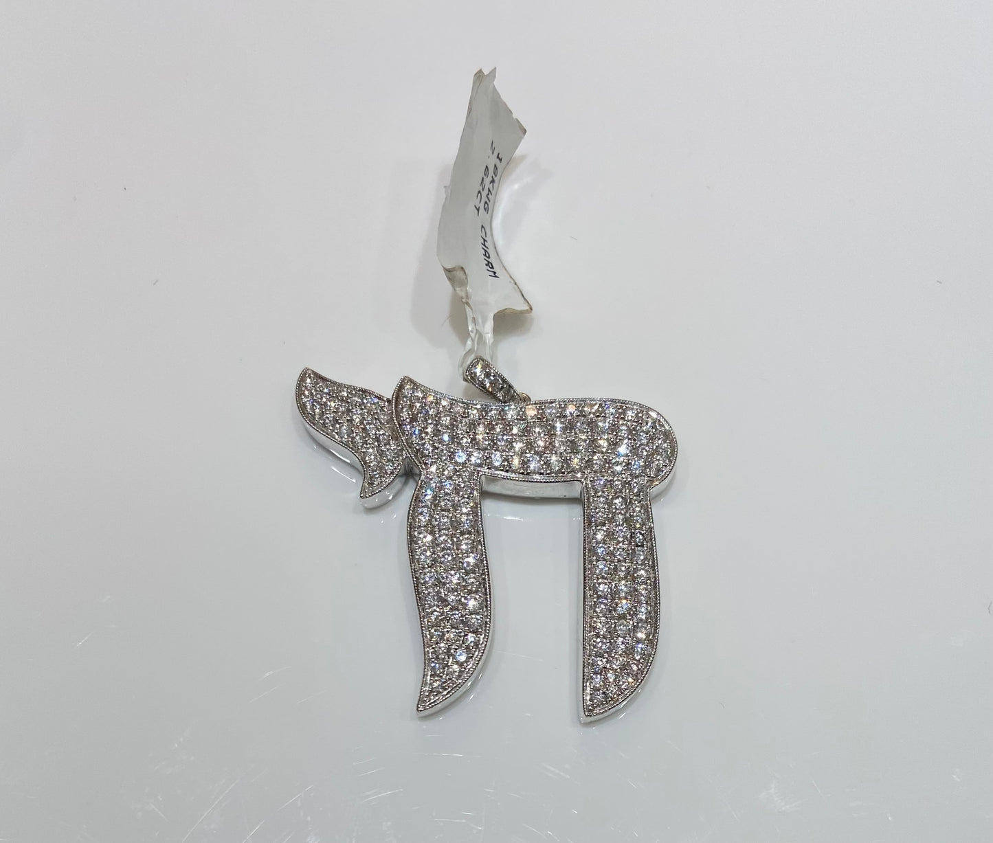 18K White Gold 2.62CT Charm