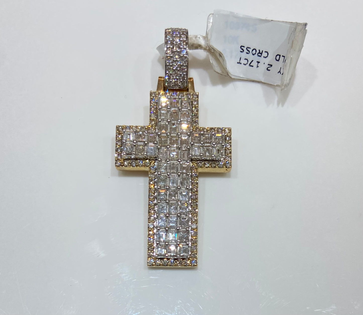 10K Yellow Gold 2.17CT Cross