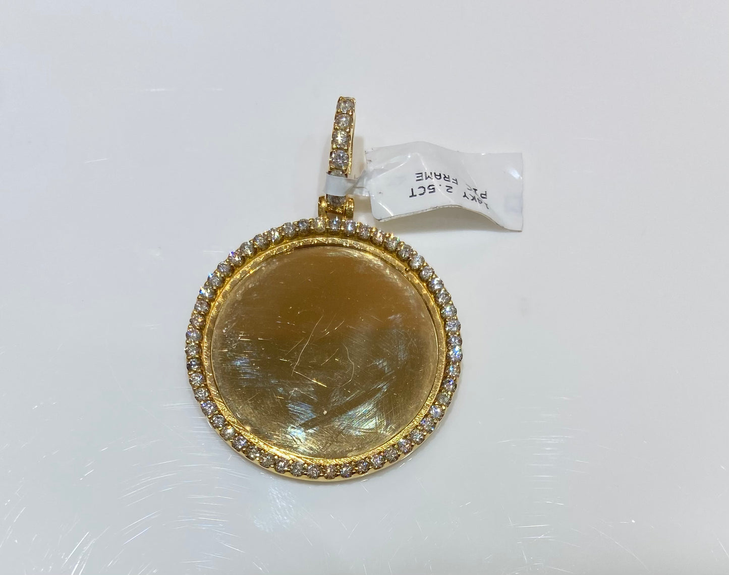 14K Yellow Gold 2.5CT Picture Frame Charm