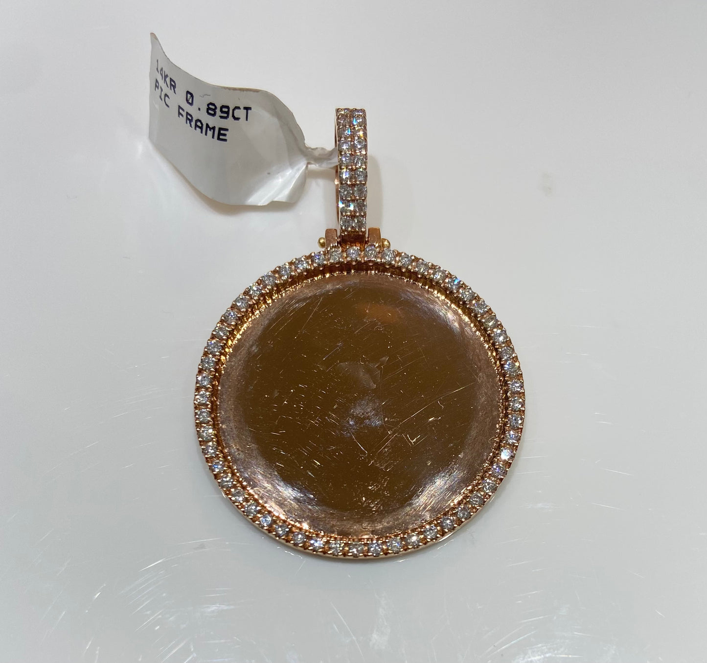 14K Rose Gold 0.89CT Picture Frame