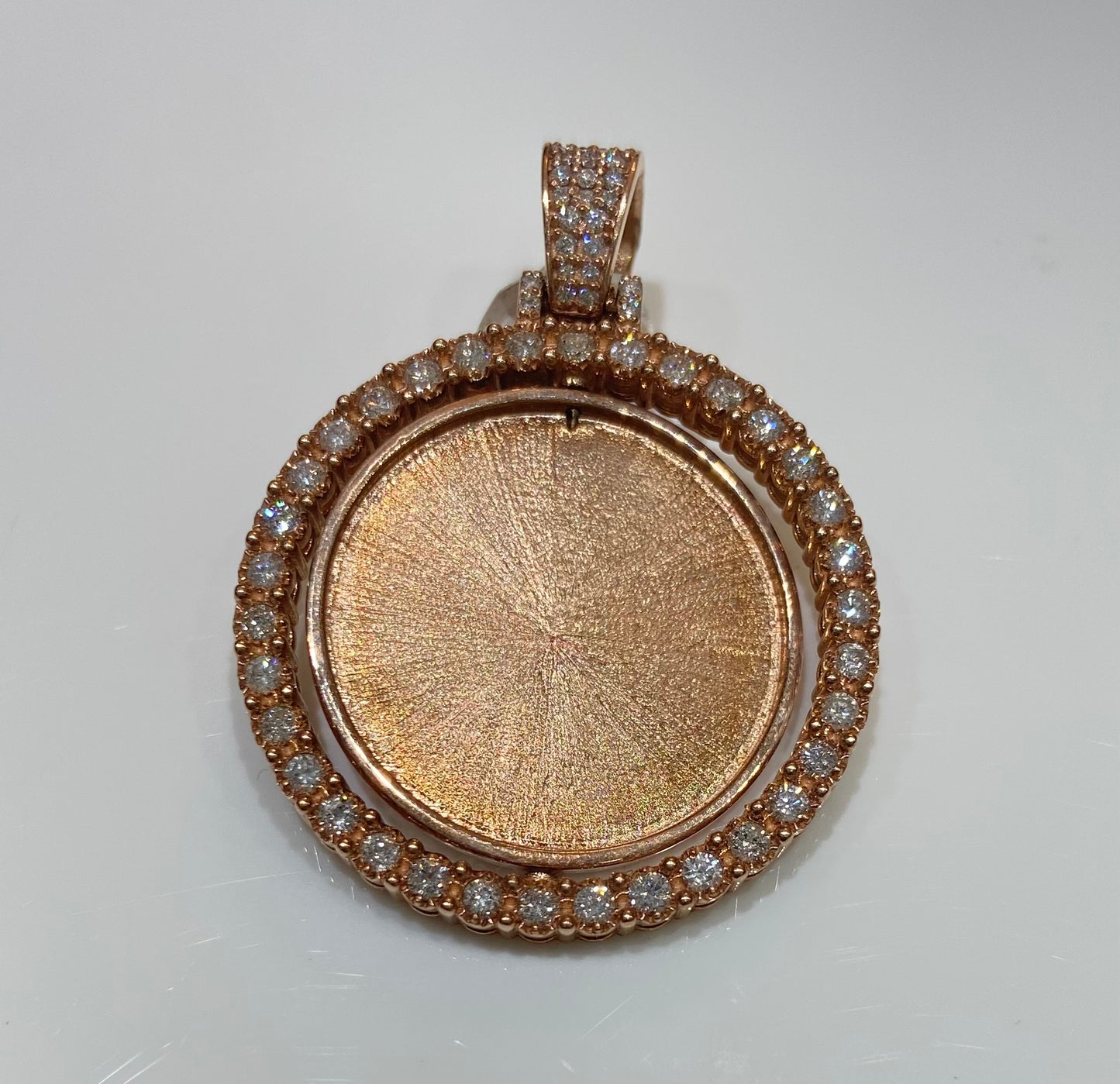 14K Yellow Gold 1.25CT Diamond Revolving Frame Charm