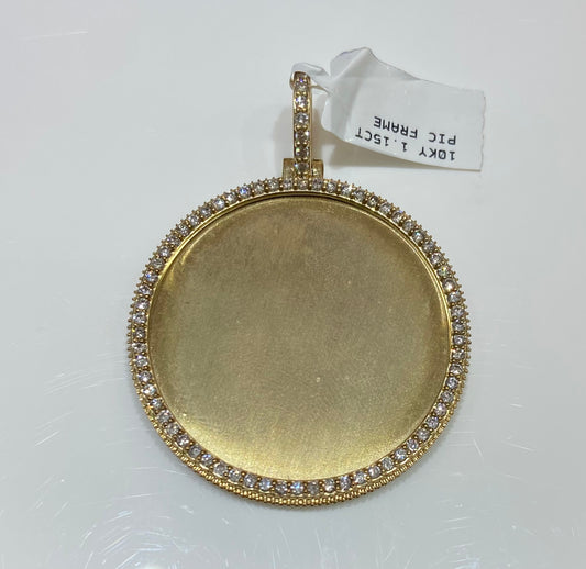 10K Yellow Gold 1.15CT Picture Frame