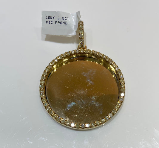 10K Yellow Gold 3.5CT Picture Frame