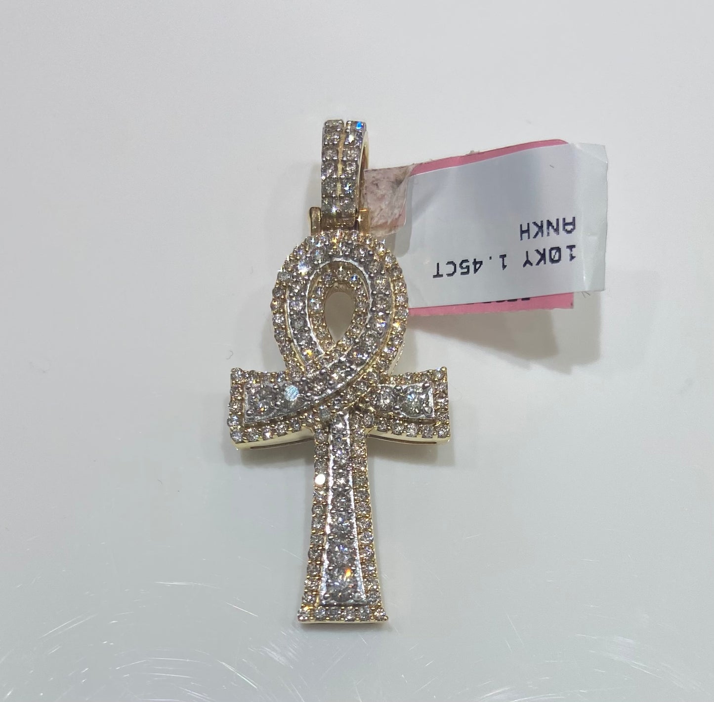 10K Yellow Gold 1.45CT Ankh Charm