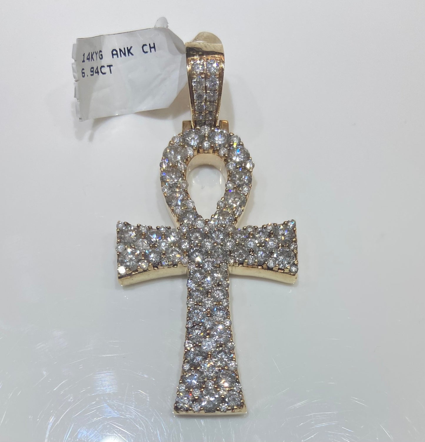 14K Yellow Gold 6.94CT Ankh Charm