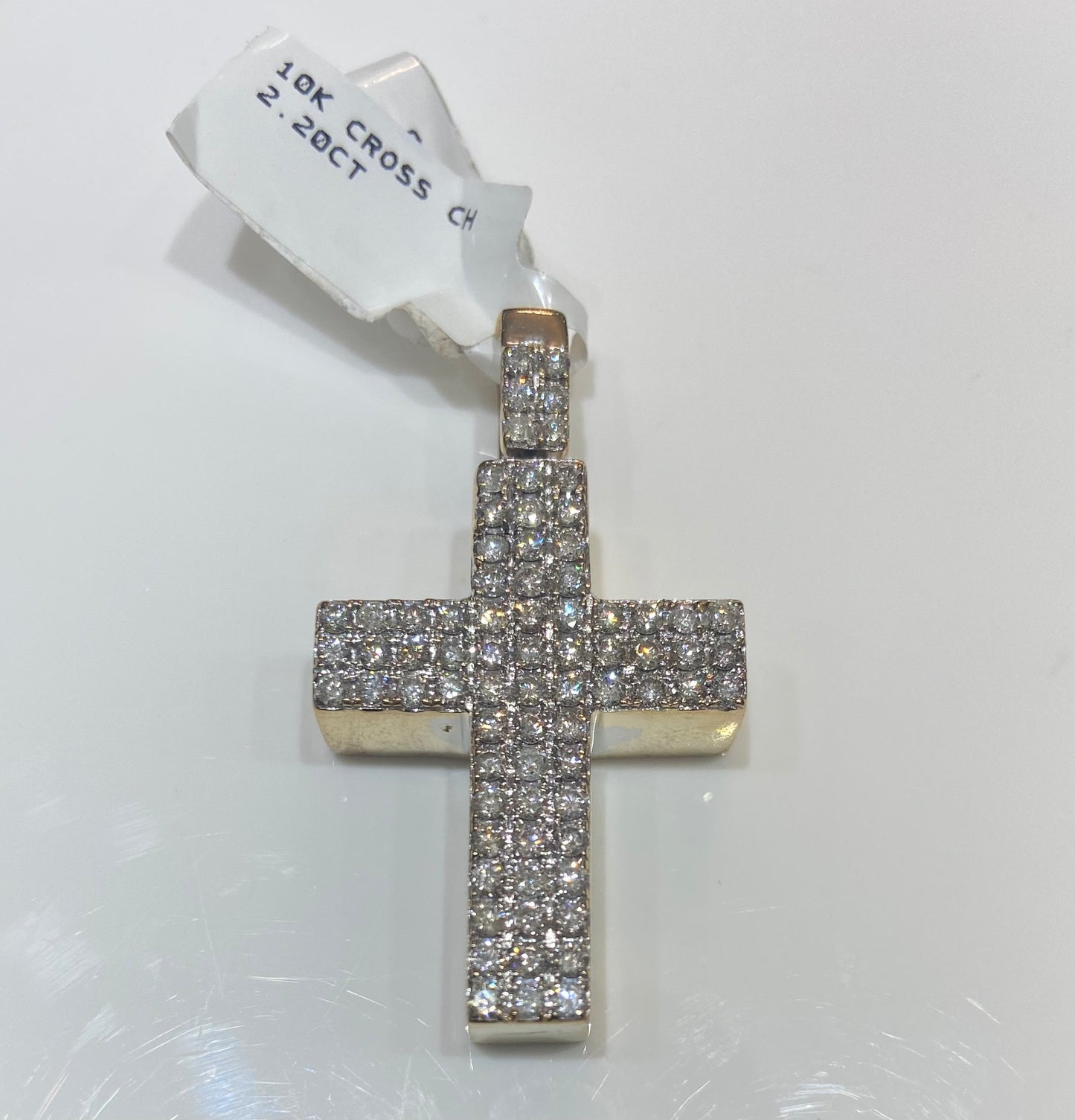 10K 2.20CT Cross Charm