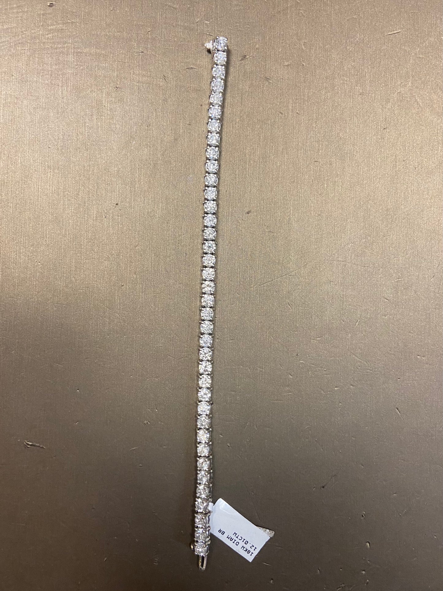 18K White Gold 12.01CTW Diamond Bracelet
