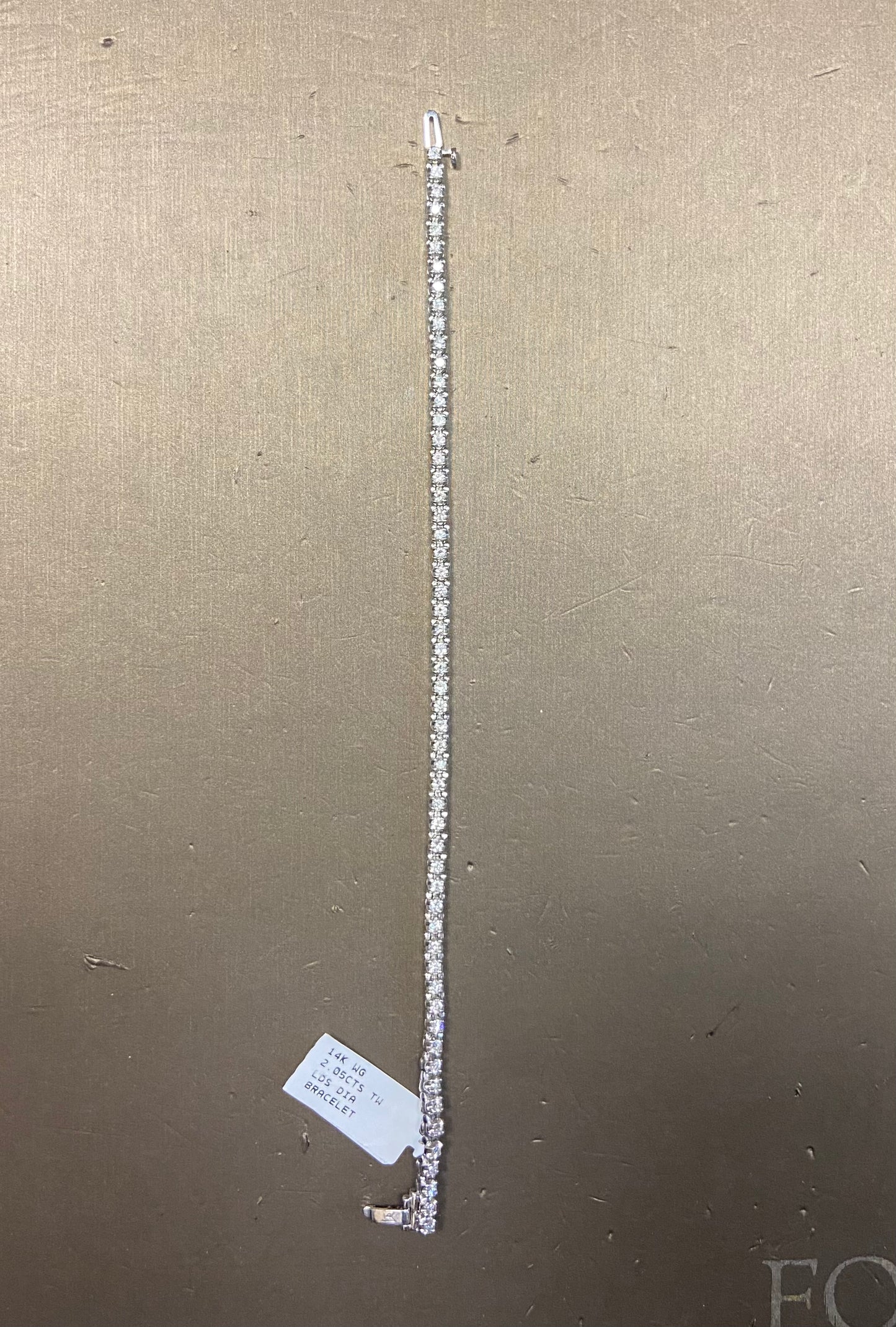 14K White Gold 2.05CTS Diamond Bracelet