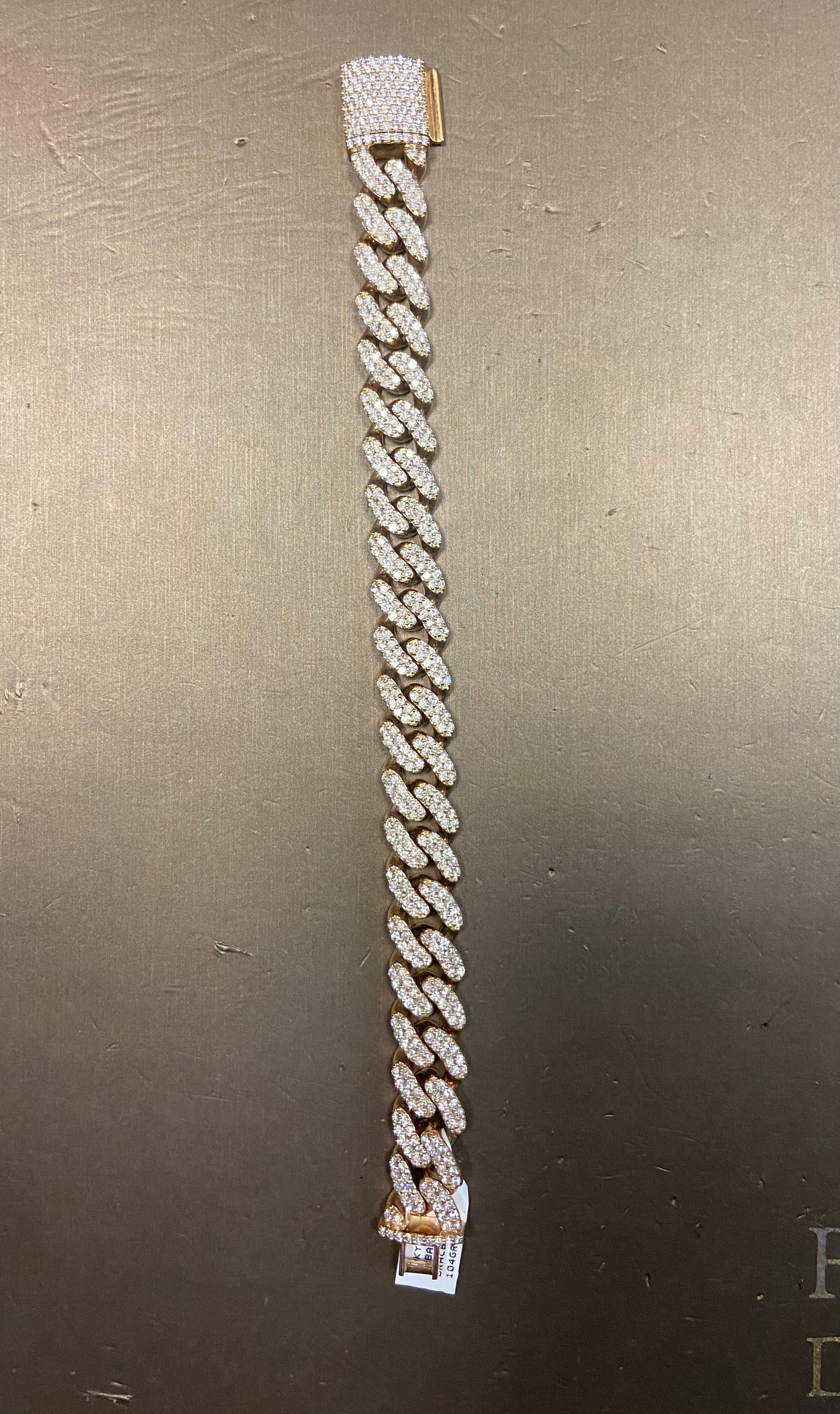 10K Yellow Gold 10CT Cuban Bracelet