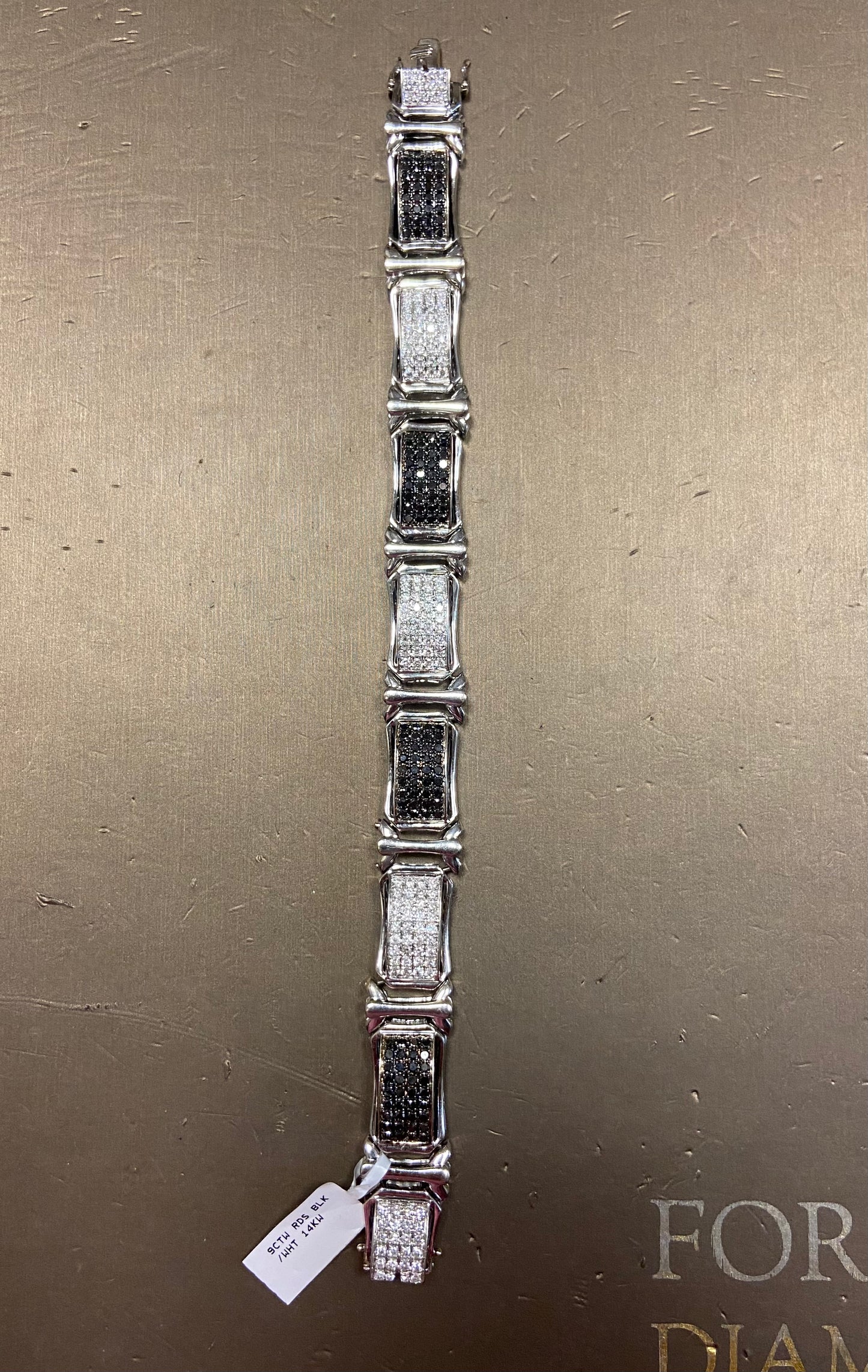 14K White Gold 9CTW Bracelet