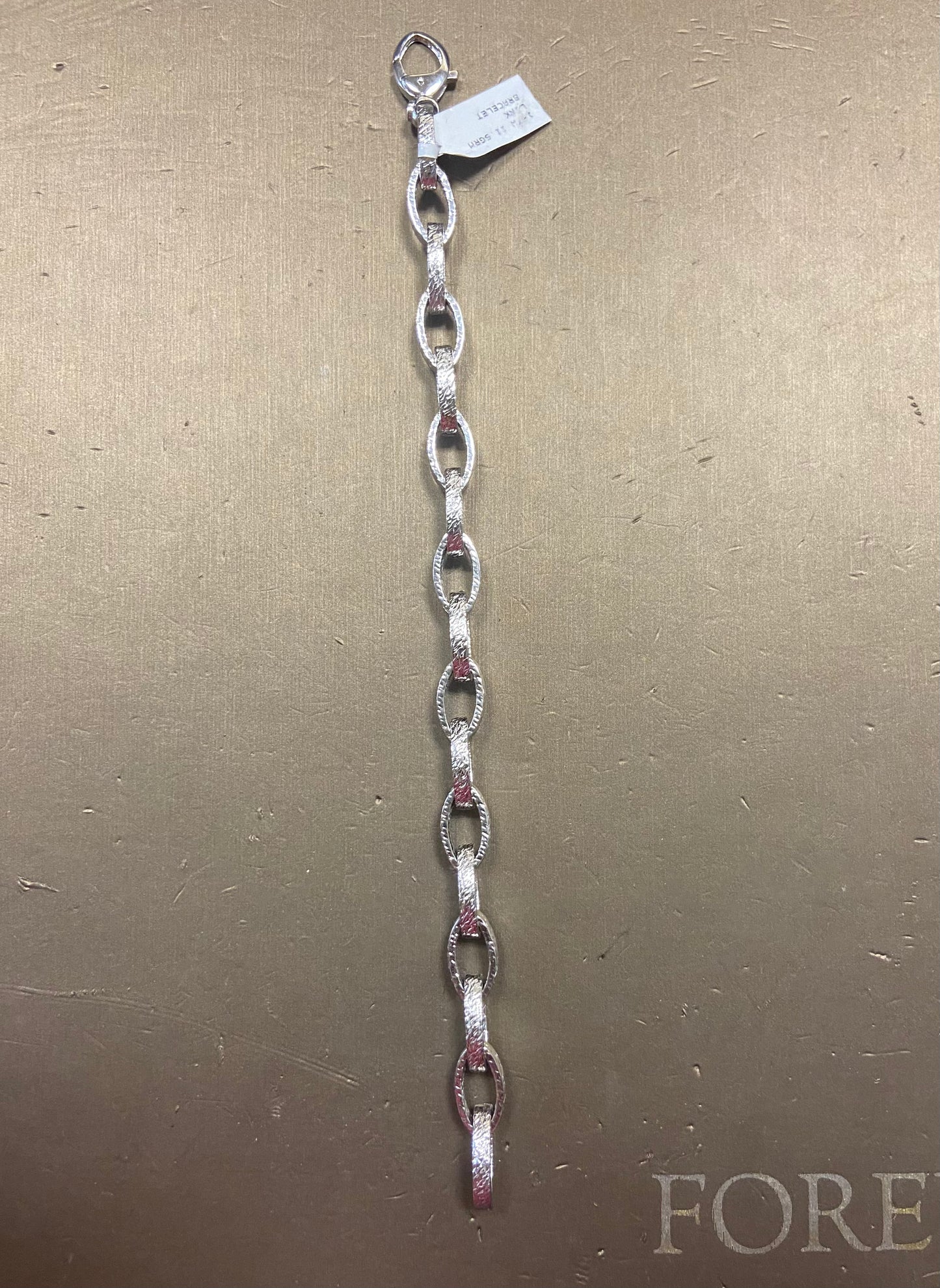 18K White Gold Link Bracelet