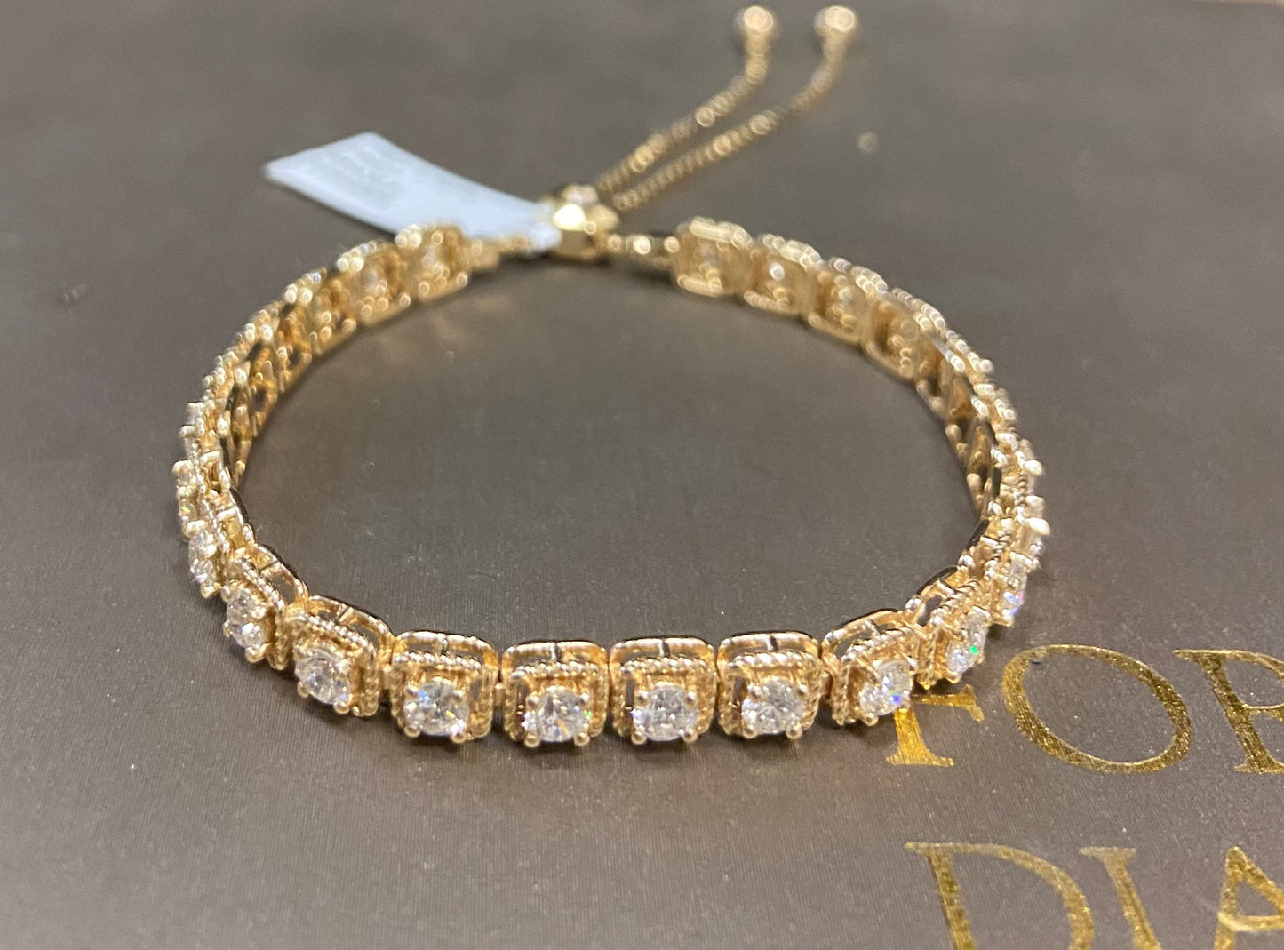 14K Yellow Gold 3.5CTW Fancy Bracelet
