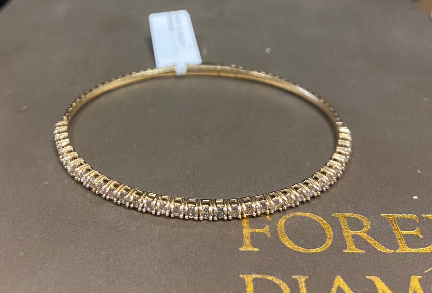 14K Yellow Gold 1.51CT Bangle