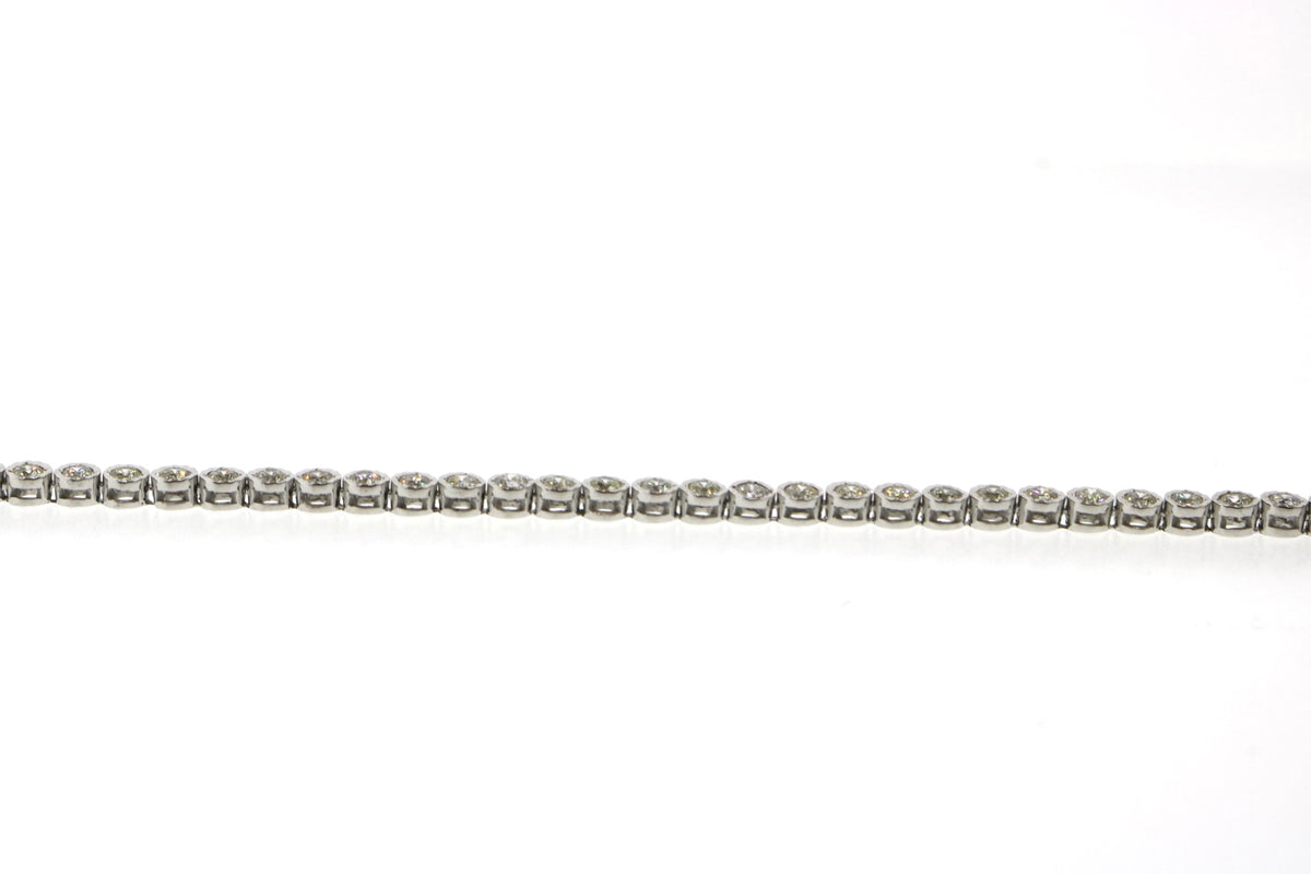 10K White Gold 2CT Tennis Bracelet