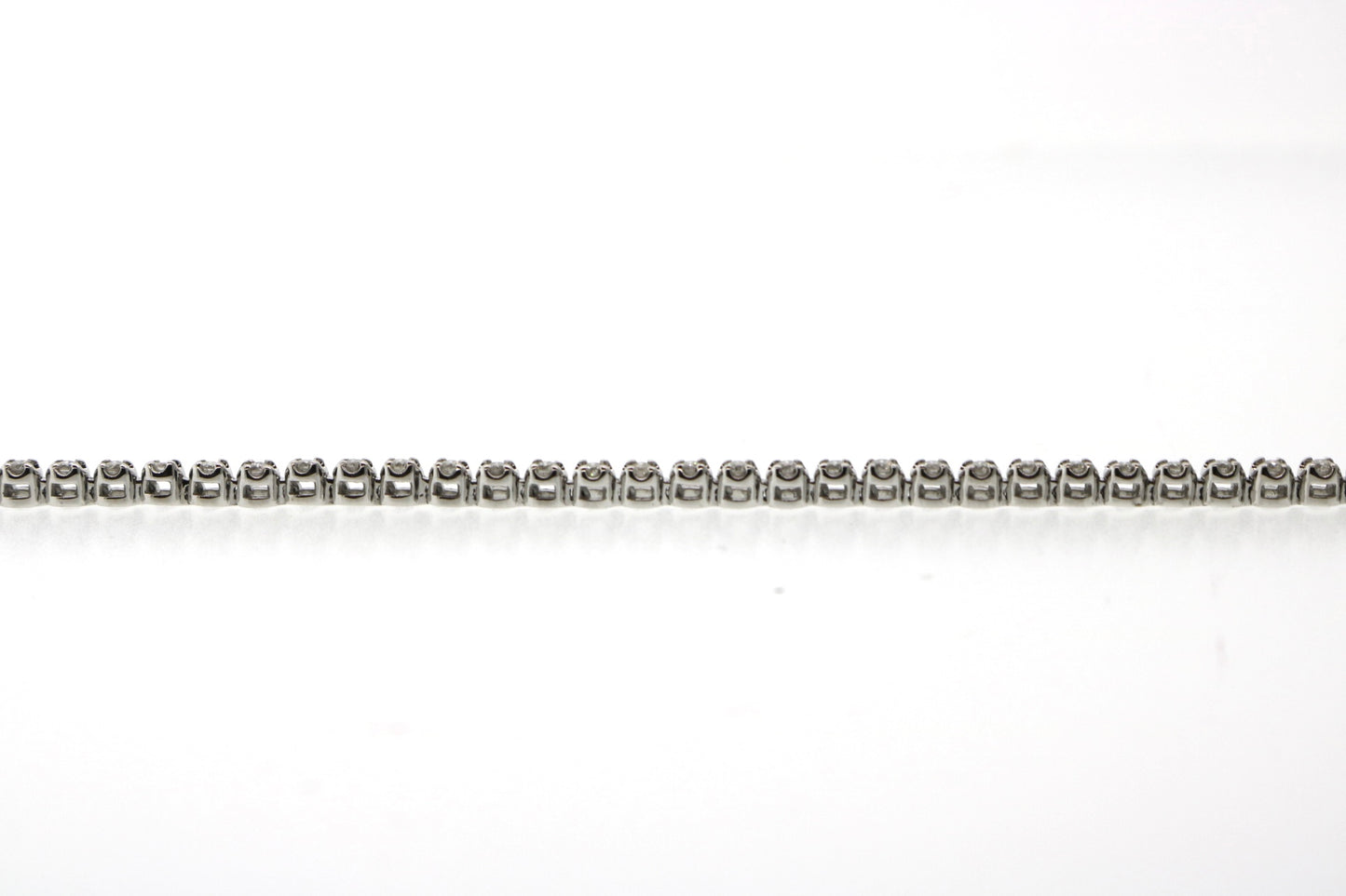 10K White Gold 1CT Tennis Diamond Bracelet