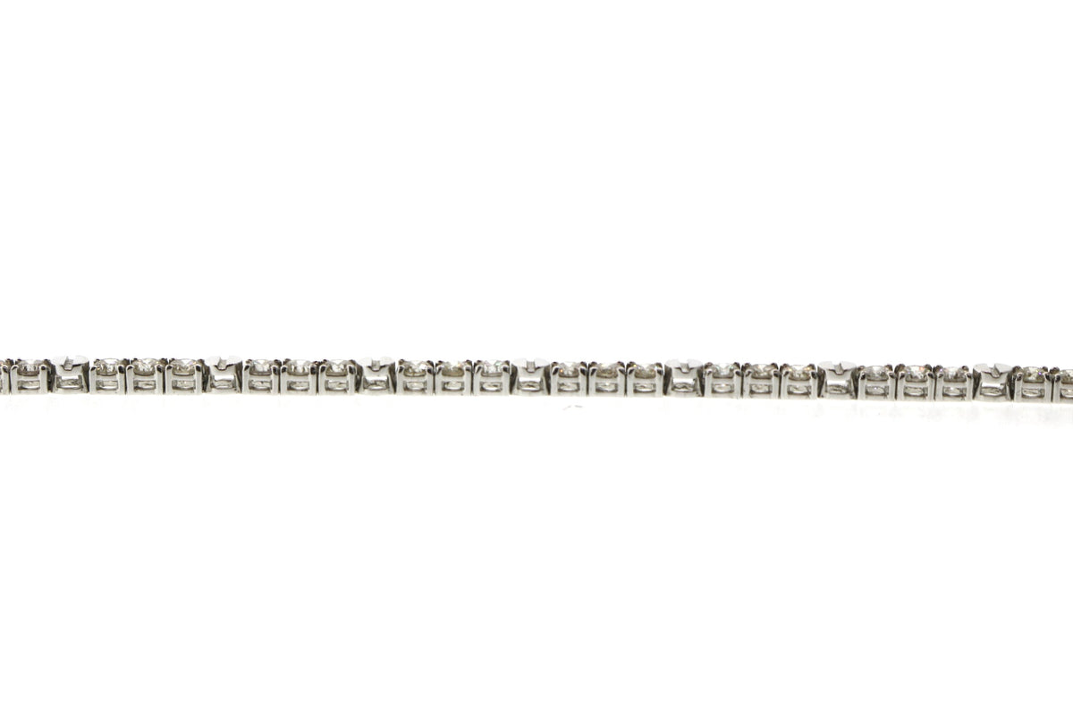 18K White Gold 3.96CTW Cartier Diamond Bracelet