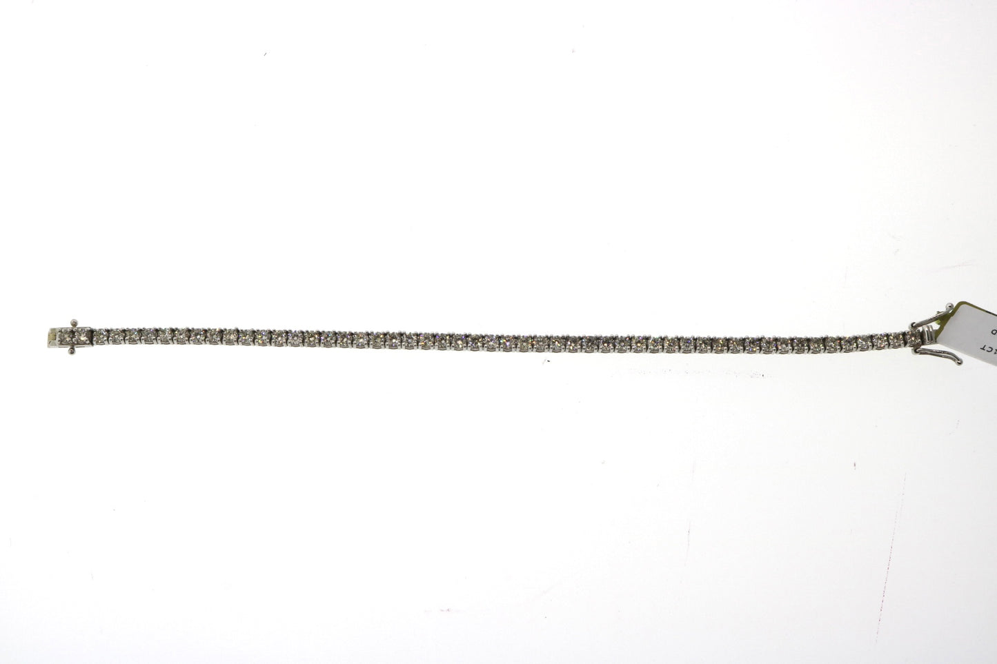 14K White Gold 5.01CT Tennis Diamond Bracelet