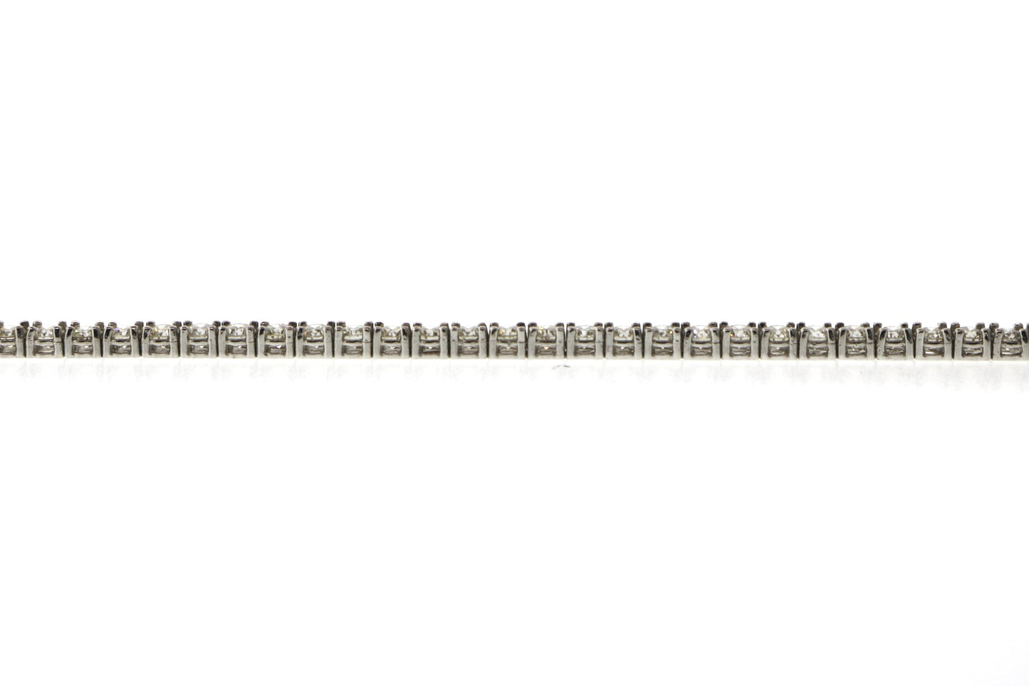 14K White Gold 5.01CT Tennis Diamond Bracelet