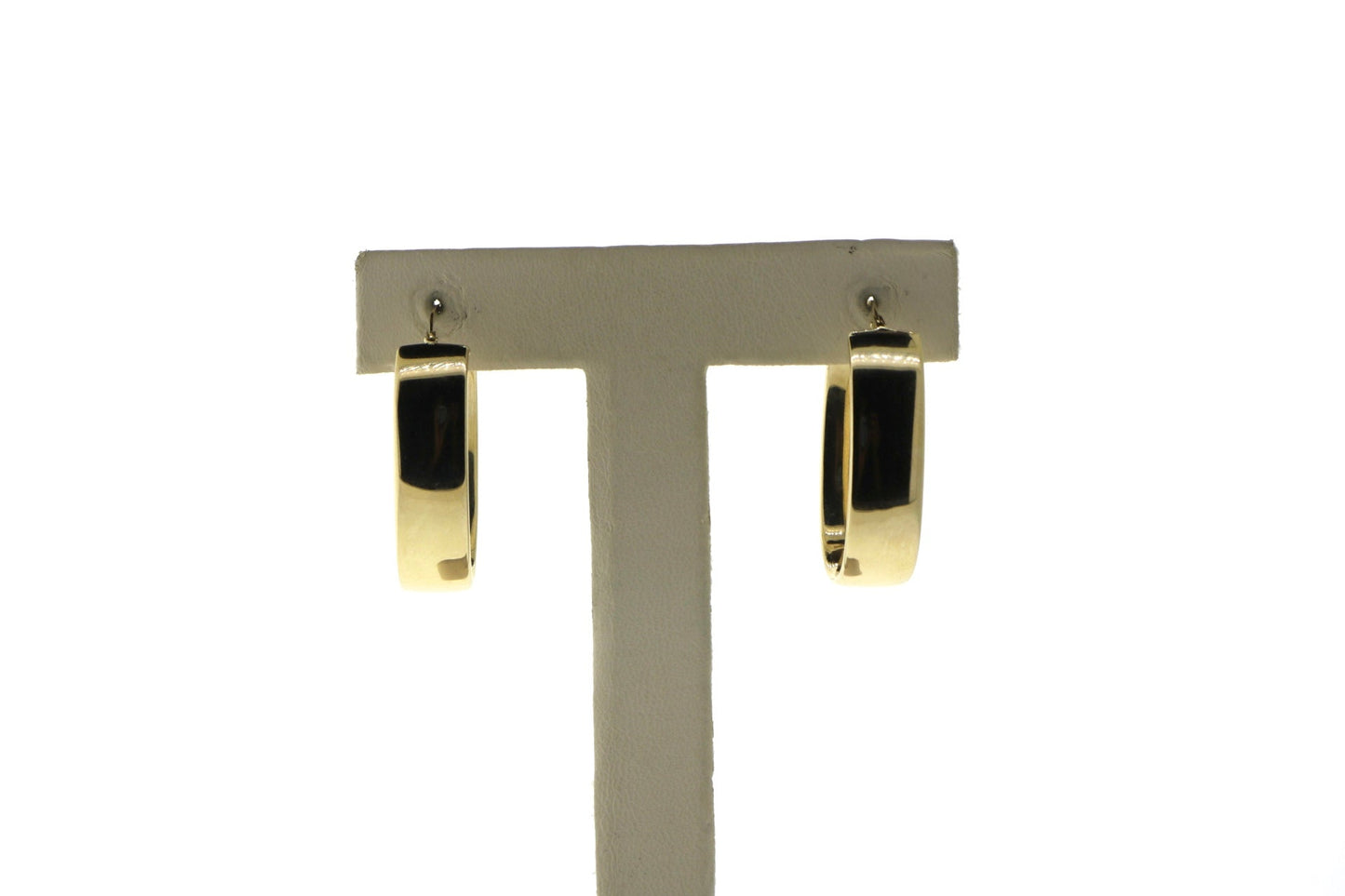 14K Yellow Gold 5 Grams Oval Hoops