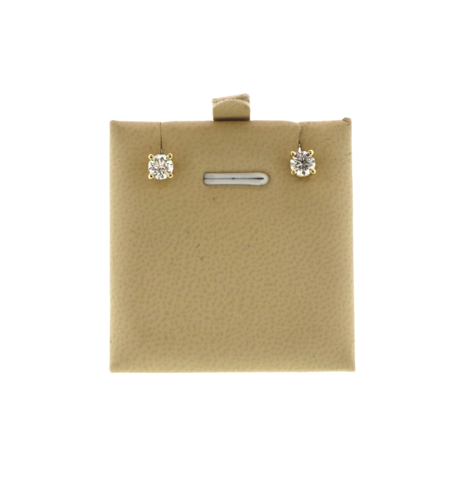 10K Yellow Gold 1CT Diamond Studs