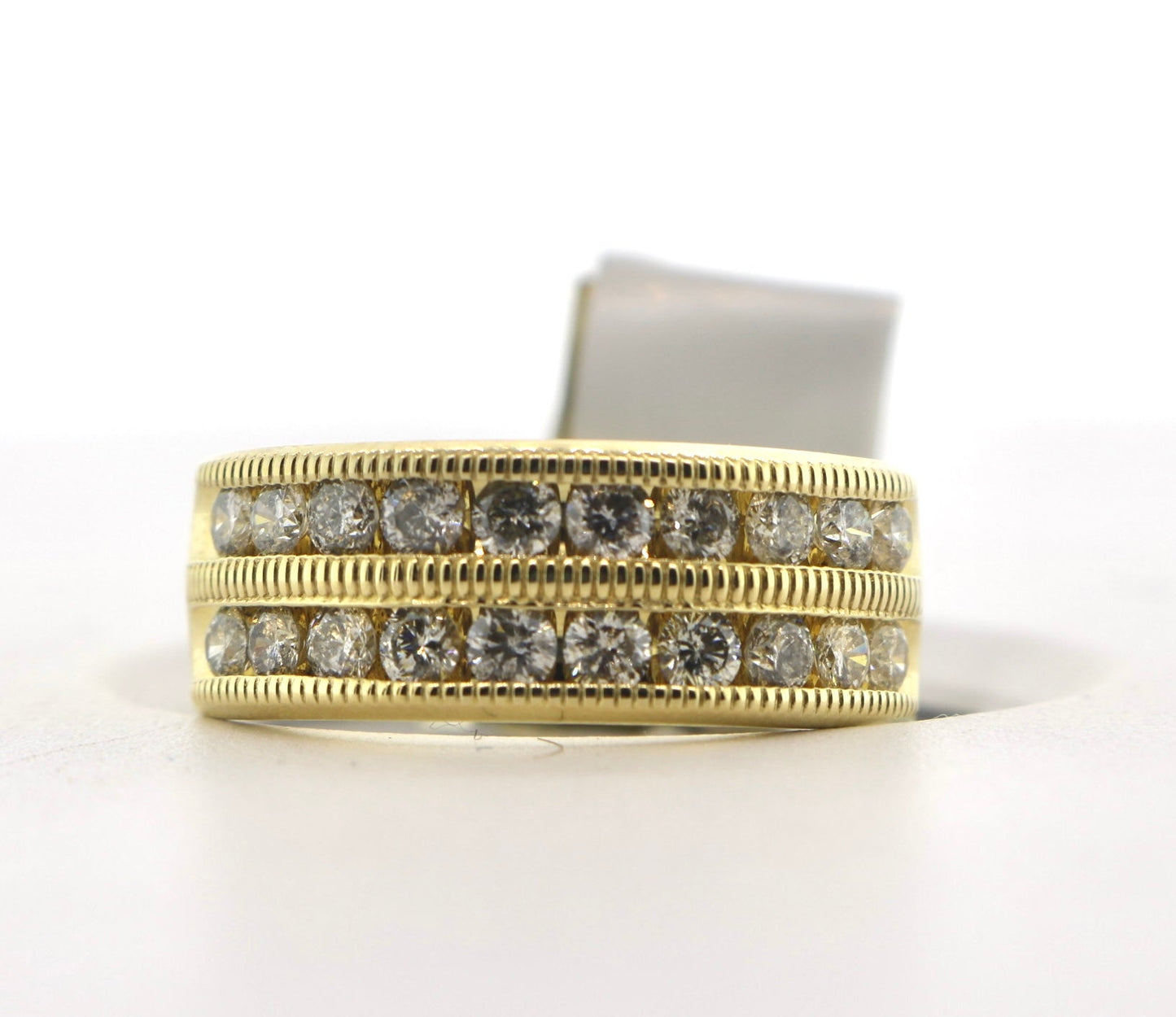 10K Yellow Gold 1.5CT 7.5 Grams Mens Diamond Band