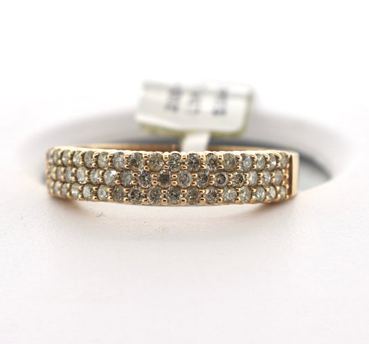 10K Rose Gold 0.90CT Mens Diamond Band