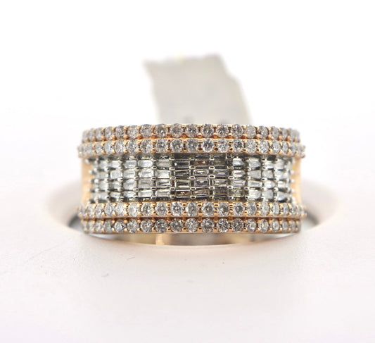10K Rose Gold 1.35CT Mens Band