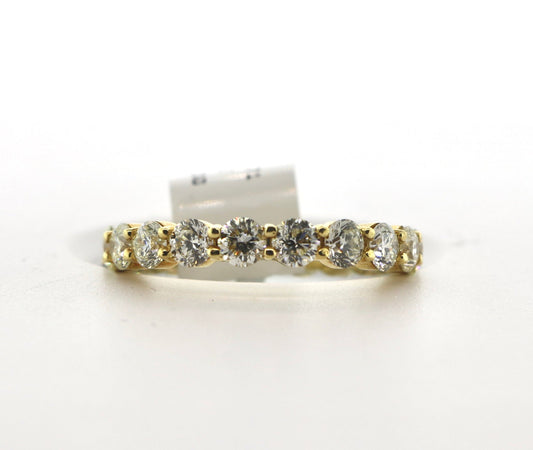 14K Yellow Gold 4.60CT 4.95 Grams Eternity Diamond Band