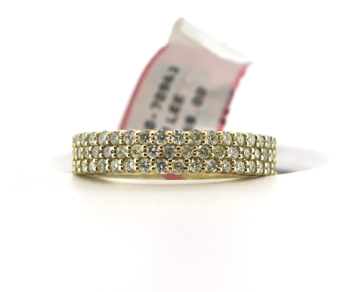 10K Yellow Gold 1.65CT Eternity diamond 2 Row Band