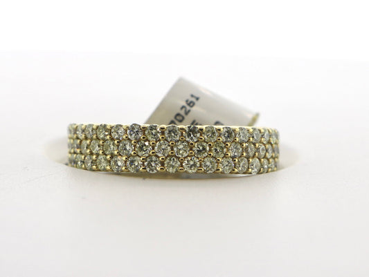 10K Yellow Gold 2.00CT Mens Diamond Band