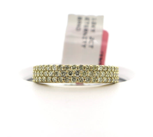 10K Yellow Gold 2CT Eternity Diamond Band
