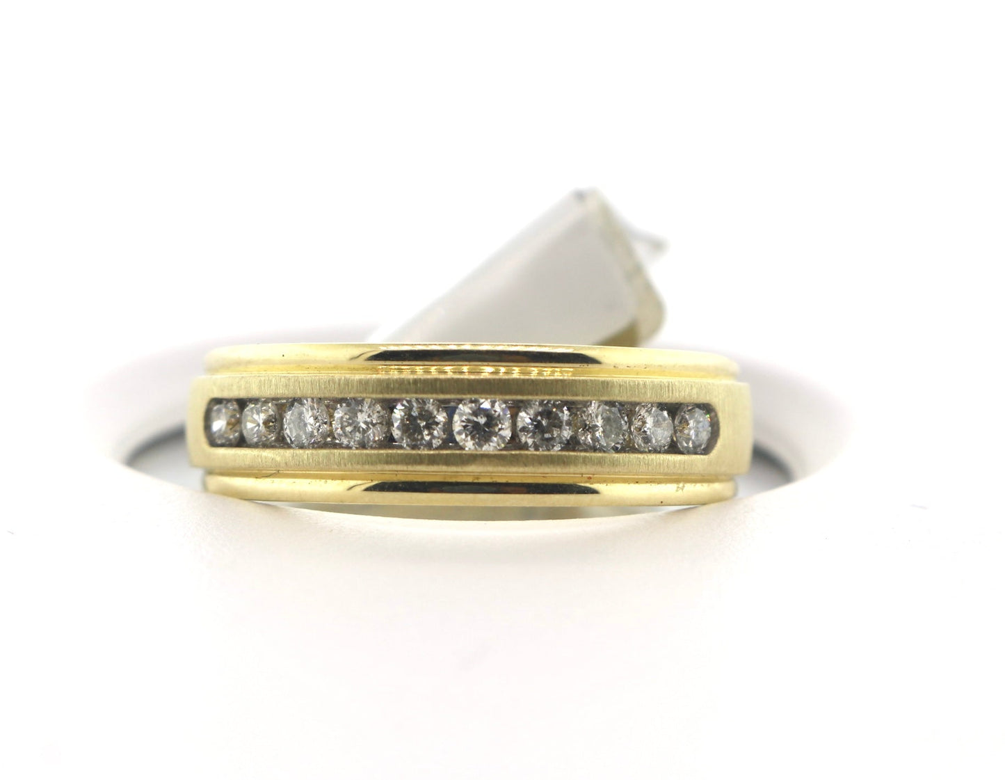 10K Yellow Gold 0.5CT 5.2 Grams Mens Diamond Ring