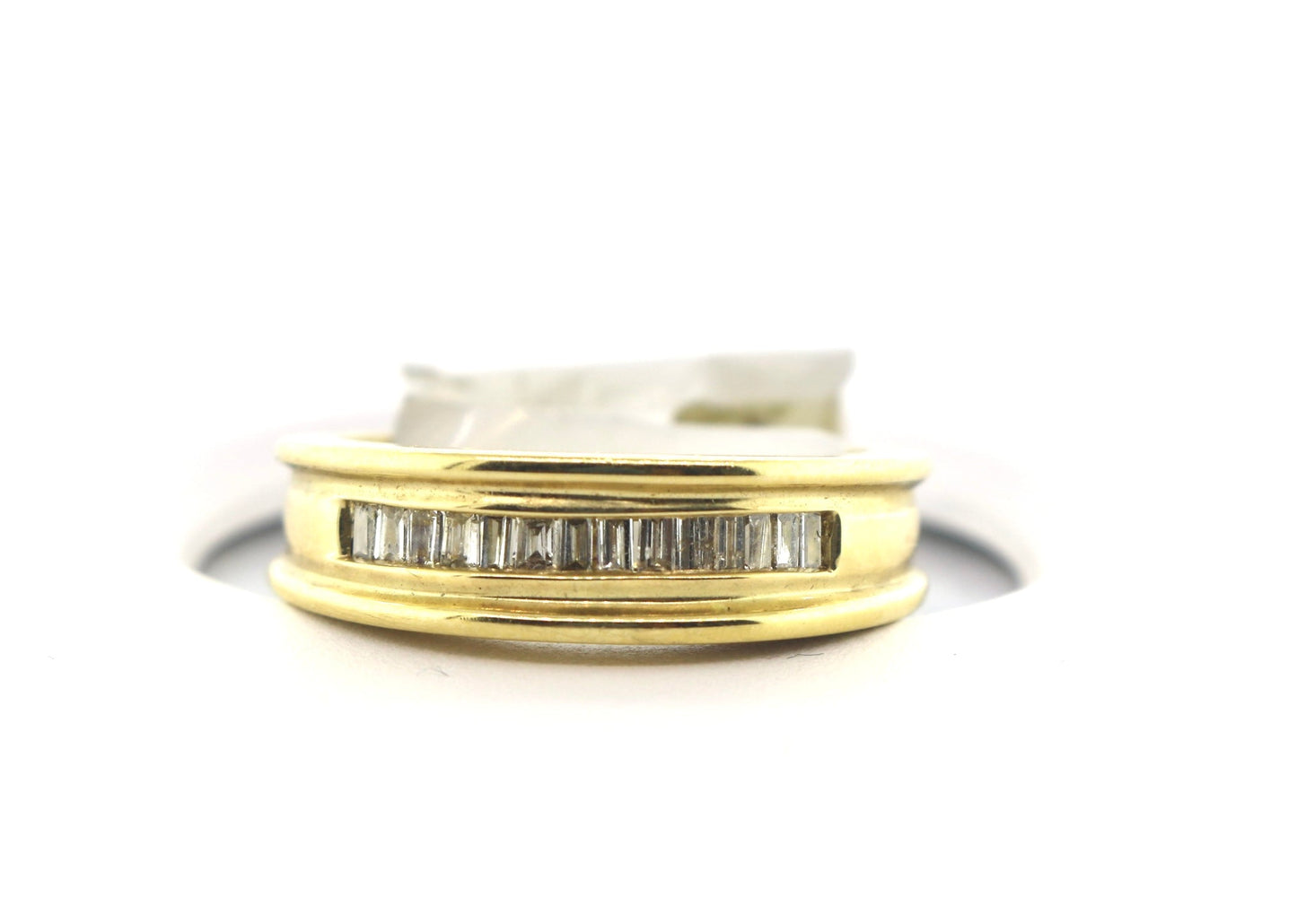 14K Gold 0.55CTW BGT CHNL Band