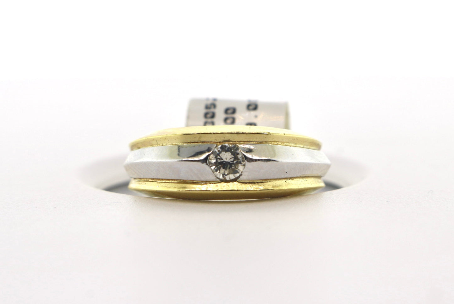 14K Two Tone 0.20CTW Diamond Band