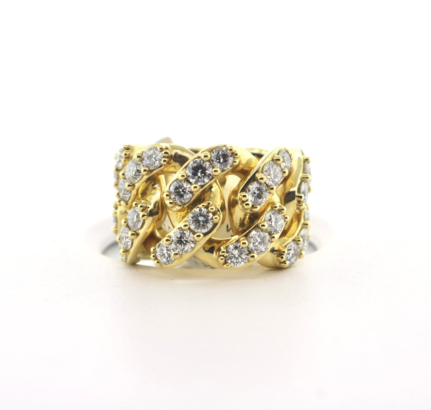 14K Yellow Gold 5.5CT SZ 7 Cuban Ring