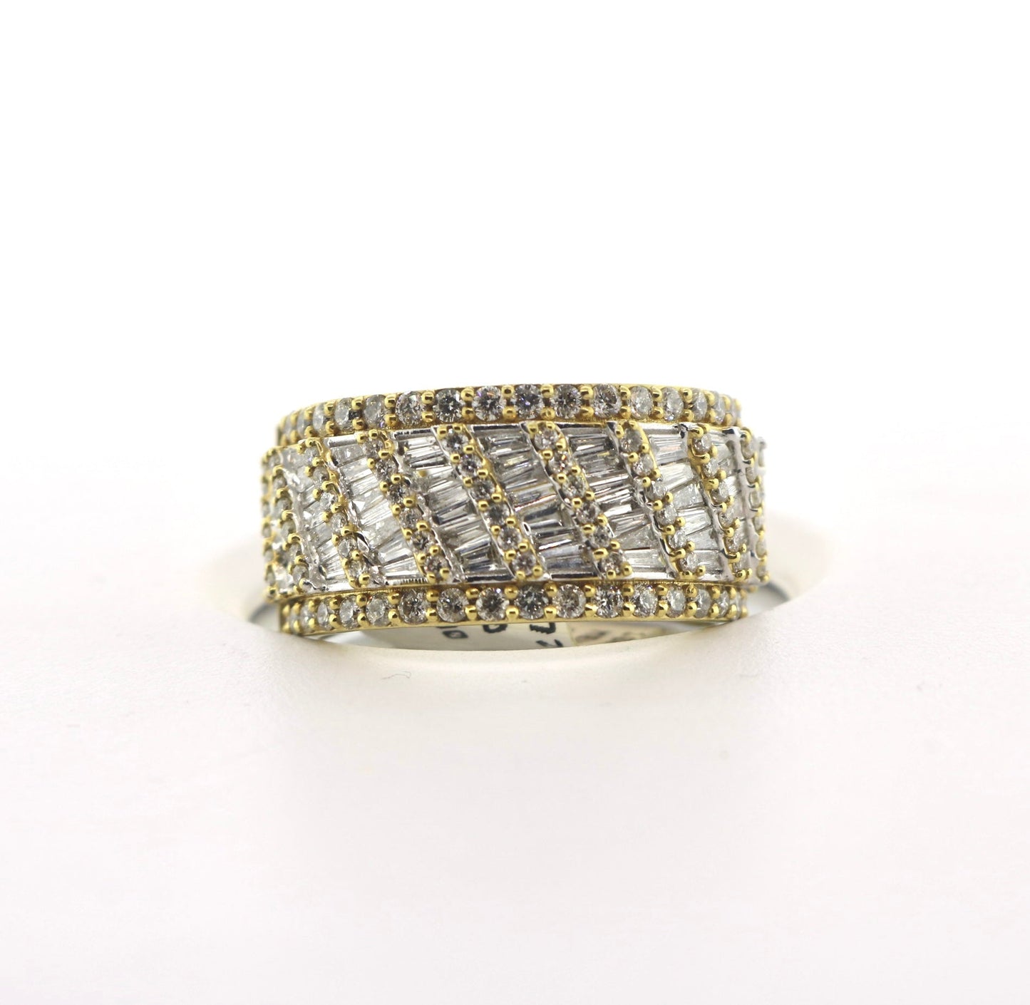 10K Yellow Gold 2.35CT Mens Diamond Band