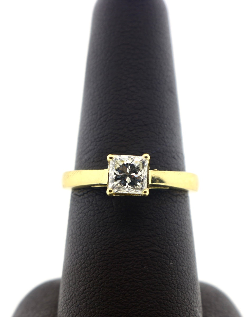 14K Yellow Gold 1.02 VS2H Diamond Ring