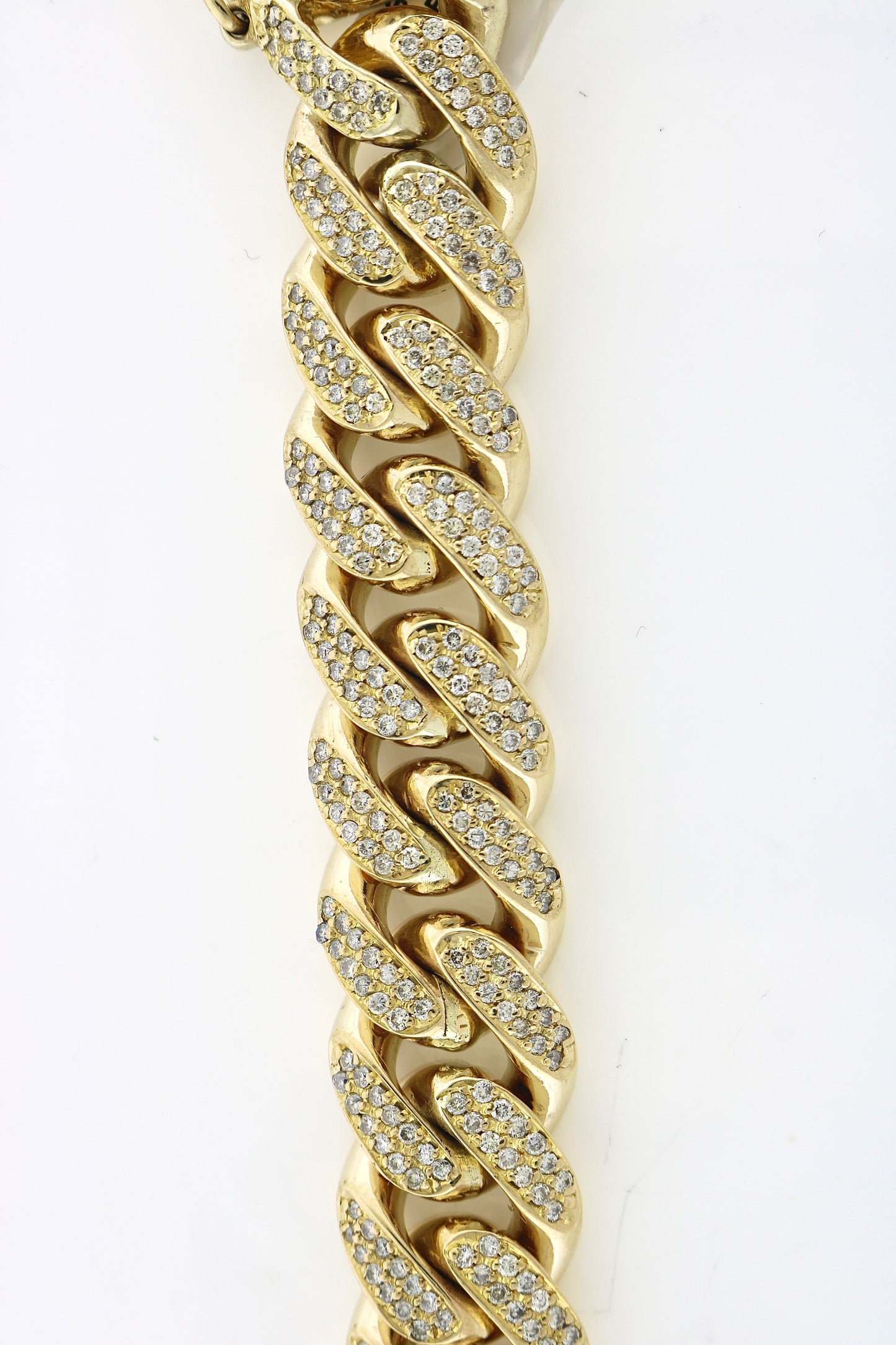 10K Yellow Gold 13.09CTW RDS 119.5 Grams Bracelet